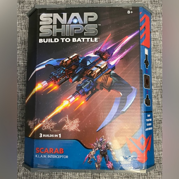Snap Ships Toys Snap Ships Build To Battle Scarab Klaw Interceptor Wthe Truth Figure Poshmark